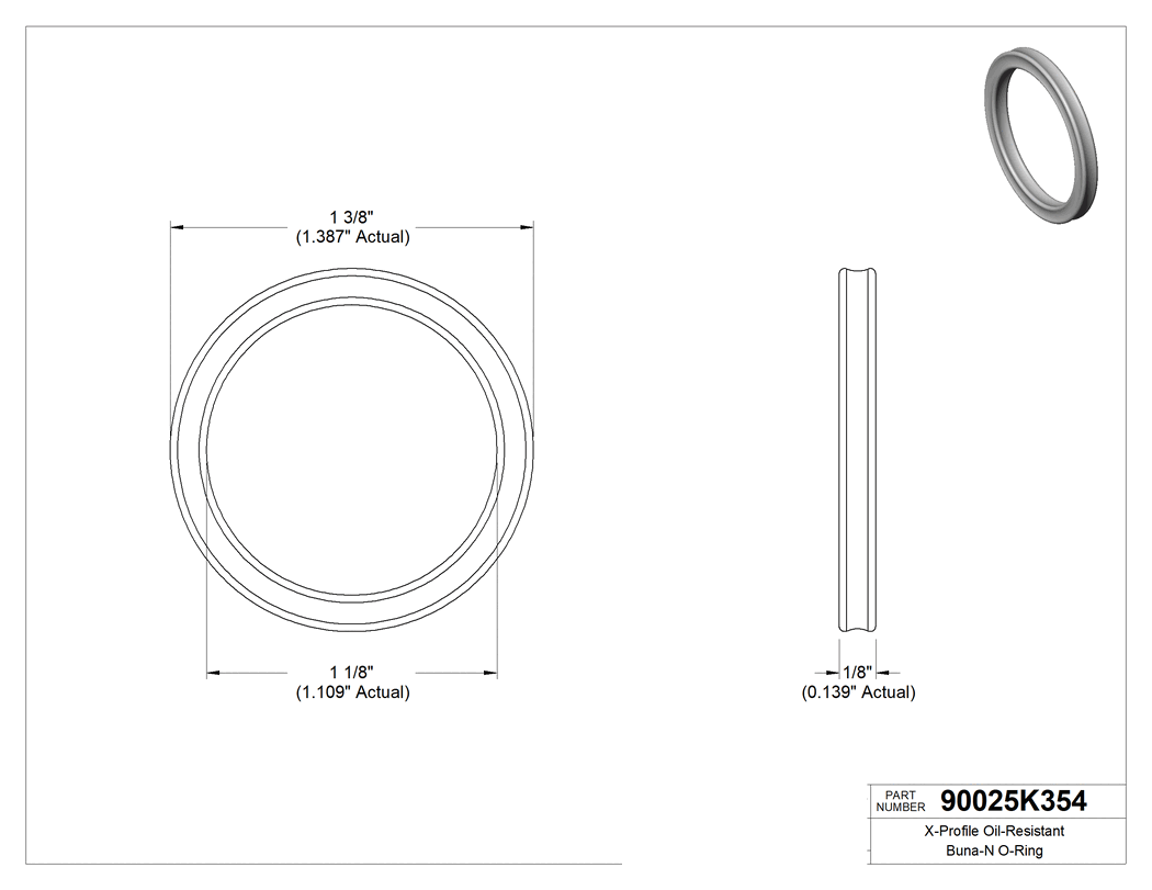 Technical drawing - 90025K354